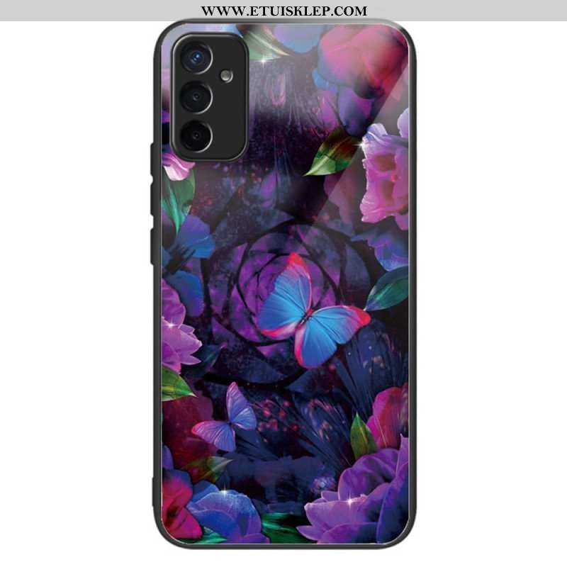 Etui do Samsung Galaxy M13 Motyle Odmiana Szkło Hartowane